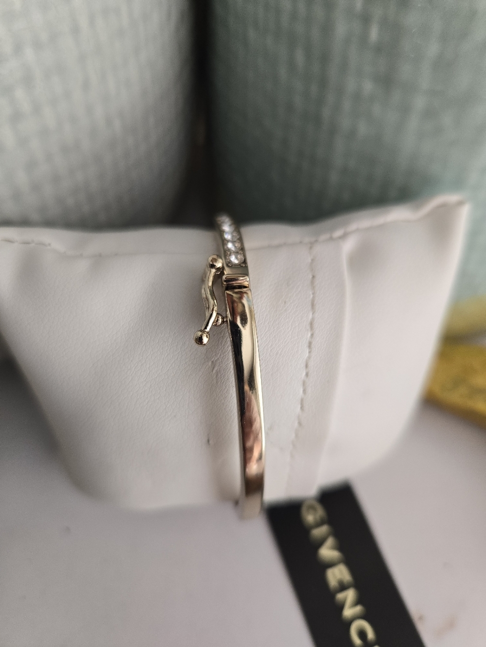 Givenchy Gold-Tone Crystal Row Slim Bangle - Picture 4 of 6